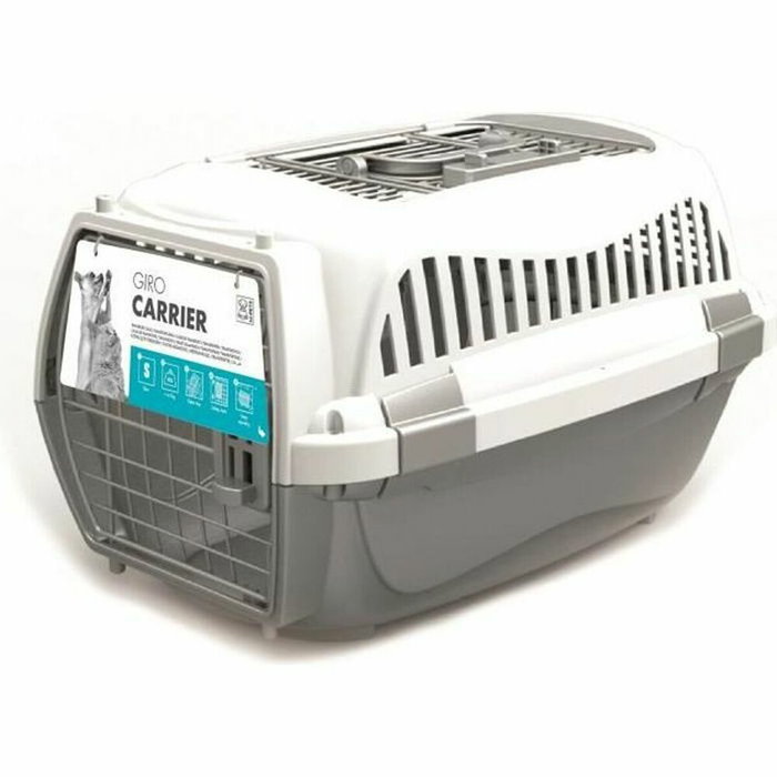 M Pets Cage de transport GIRO M - Gris et blanc M Pets Cage de transport GIRO M - Gris et blanc