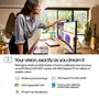 HP Series 7 Pro 734pm - Écran de conférence 34 pouces WQHD avec webcam IA, Thunderbolt 4 et affichage HDR400 IPS Black