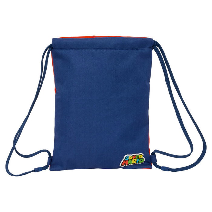 SAFTA Sac à dos Super Mario Bros Mamma Mia 34 cm avec poche intérieure zippée et cordon de serrage sécurisé