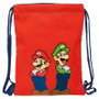 SAFTA Sac à dos Super Mario Bros Mamma Mia 34 cm avec poche intérieure zippée et cordon de serrage sécurisé