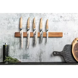 Forged Couteau ménager Katai en acier VG10 avec manche en bois de racine, 12,5 cm