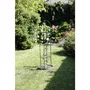 Nature - Pergola obelisque - Obélisque de jardin pour rosiers et plantes grimpantes en acier plastifié vert - 190 x 40 x.invalid format