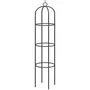 Nature - Pergola obelisque - Obélisque de jardin pour rosiers et plantes grimpantes en acier plastifié vert - 190 x 40 x.invalid format