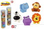 Color Baby - Figurines d'animaux souples 5 pièces en tube - 2 modèles assortis (ferme et jungle)