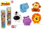 Color Baby - Figurines d'animaux souples 5 pièces en tube - 2 modèles assortis (ferme et jungle)