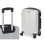 ARTE REGAL Set de 3 valises motif écailles ABS Gris clair