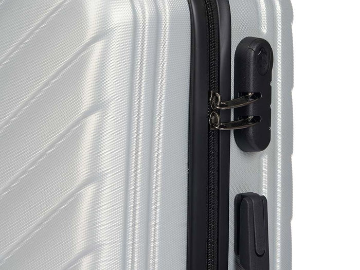 Arte Regal Set 3 Valises Abs Gris Clair 49x74.5x28 cm + Moyen 67x45x26 cm + Petit 57x38x23 cm