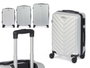 Arte Regal Set 3 Valises Abs Gris Clair 49x74.5x28 cm + Moyen 67x45x26 cm + Petit 57x38x23 cm