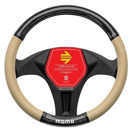 Momo Housse de volant Luxury Wood Beige-Black M