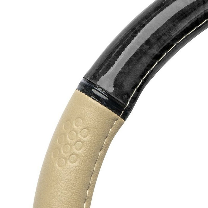Momo Housse de volant Luxury Wood Beige-Black M Momo Housse de volant Luxury Wood Beige-Black M