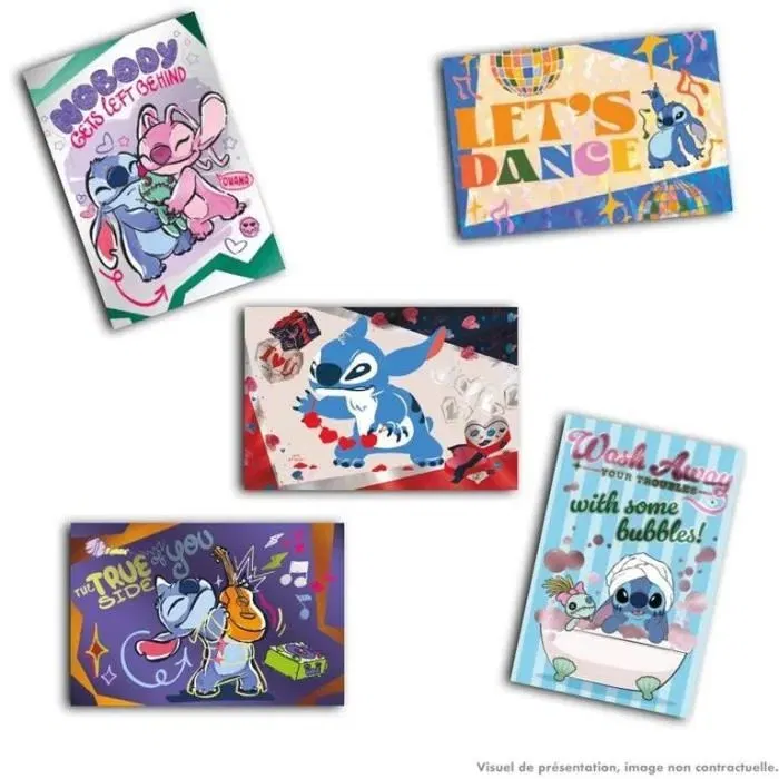 Panini - Pack de démarrage Stitch Photocards - Classeur + 3 pochettes avec 15 cartes à collectionner - Univers Lilo et Stitch