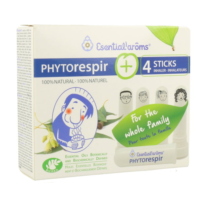 ESENTIAL AROMS Phytorespir 30 ml + 4 sticks inhalateurs