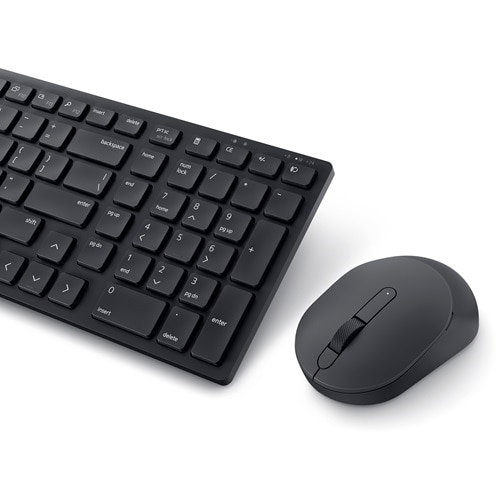 Dell KM555 - Clavier et souris sans fil QWERTY espagnol, 2.4 GHz et Bluetooth 5.1, USB, noir