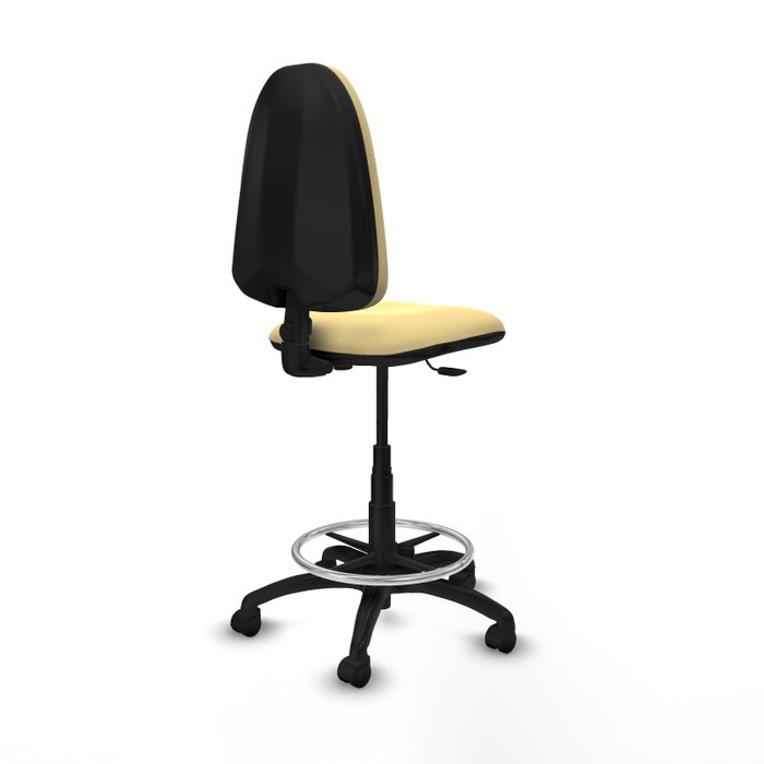 PIQUERAS Y CRESPO Tabouret Beige en Cuir Écologique