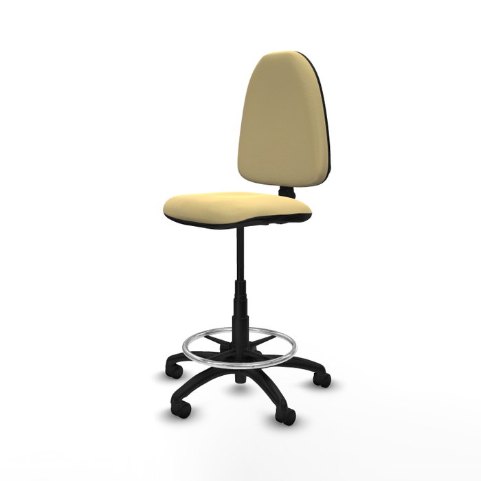 PIQUERAS Y CRESPO Tabouret Beige en Cuir Écologique
