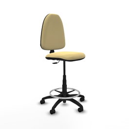 PIQUERAS Y CRESPO Tabouret Beige en Cuir Écologique