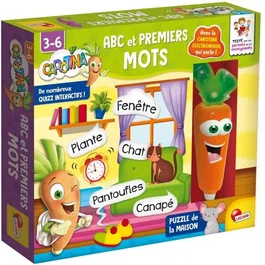 Lisciani Giochi Stylo Parlant ABC Carotina - Abécédaire Interactif, Apprentissage de l'Alphabet et des Premiers Mots, 3-6 Ans, Référence CAROTINA