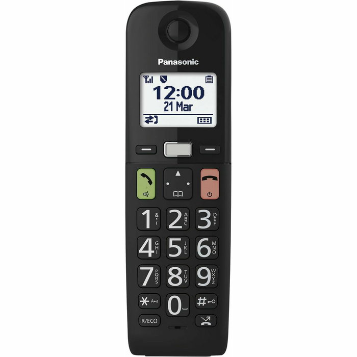 Téléphone Sans Fil Panasonic KX-TGU112EXB Blanc Noir Téléphone Sans Fil Panasonic KX-TGU112EXB Blanc Noir