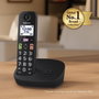 Téléphone Sans Fil Panasonic KX-TGU112EXB Blanc Noir