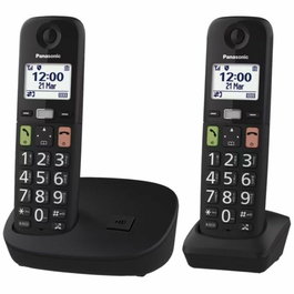 Téléphone Sans Fil Panasonic KX-TGU112EXB Blanc Noir