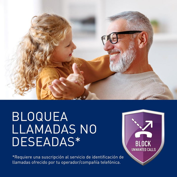 Téléphone Sans Fil Panasonic KX-TGU112EXB Blanc Noir Téléphone Sans Fil Panasonic KX-TGU112EXB Blanc Noir