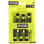 Ryobi - Jeu de 6 tournevis de précision pour travaux minutieux - SL1, SL2, SL3, PH1, PH0