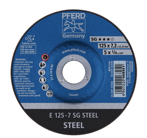 PFERD Disque pour acier 80T 300-4,0 A 24 SG=32 - 66323031 PFERD Disque pour acier 80T 300-4,0 A 24 SG=32 - 66323031