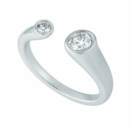 Diamonfire Bague en Argent avec Zircons Ouvertes Taille 16