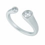 Diamonfire Bague en Argent avec Zircons Ouvertes Taille 16