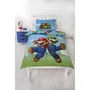 Mario Bros Parure de lit Super Mario Bros Mario et Luigi - Microfibre - Housse de couette 140 x 200 cm + Taie d'oreiller 63 x 63 cm