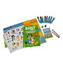 CEFA - Bluey - Activity Car Familia Heeler 21913 - Kit d'activités créatives avec crayons, feutres, pochoirs, stickers et poster pour enfant à partir de 3 ans
