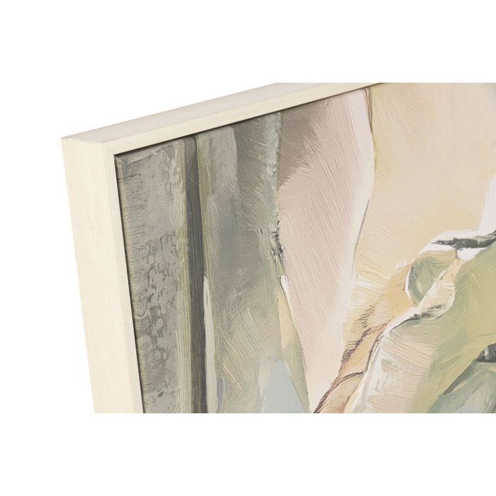 Toile Home ESPRIT Jaune Vert Tropical 82,5 x 3,5 x 122,5 cm (2 Unités)