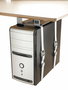 Forming Function LiftFix Porte-Processeur avec entretoise de 60 mm - Argent - Fixation sous bureau pour CPU, structure rigide