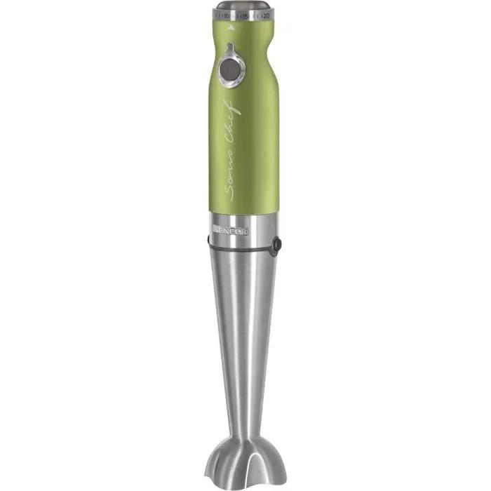 Sencor SHB 5600GG-EUE3 Mixeur Plongeant 4 en 1 1200 W Titane, Moteur CC Silencieux, 20 Vitesses, avec Gobelet 800 ml, Hachoir et Fouet en Acier Inoxydable