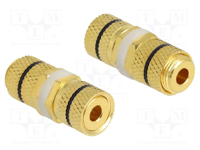 DELOCK Adaptateur banane socle de deux côtés doré DELOCK Adaptateur banane socle de deux côtés doré