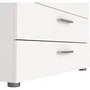 Commode PEPE 4 tiroirs Blanc - L 80 x P 40 x H 68,5 cm avec glissières métalliques