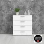 Commode blanche avec 4 tiroirs