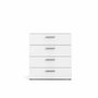 Commode blanche avec 4 tiroirs