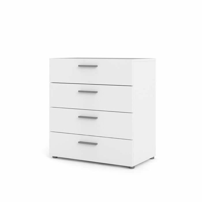 Commode blanche avec 4 tiroirs