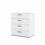 Commode blanche avec 4 tiroirs
