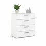 Commode blanche avec 4 tiroirs