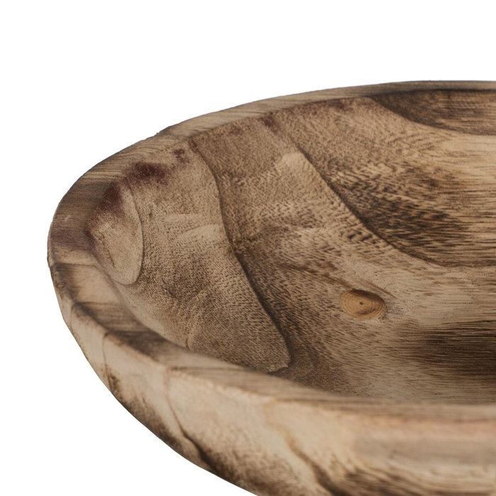 BigBuy Home Centre de Table Beige Bois 27 x 27 x 16 cm BigBuy Home Centre de Table Beige Bois 27 x 27 x 16 cm