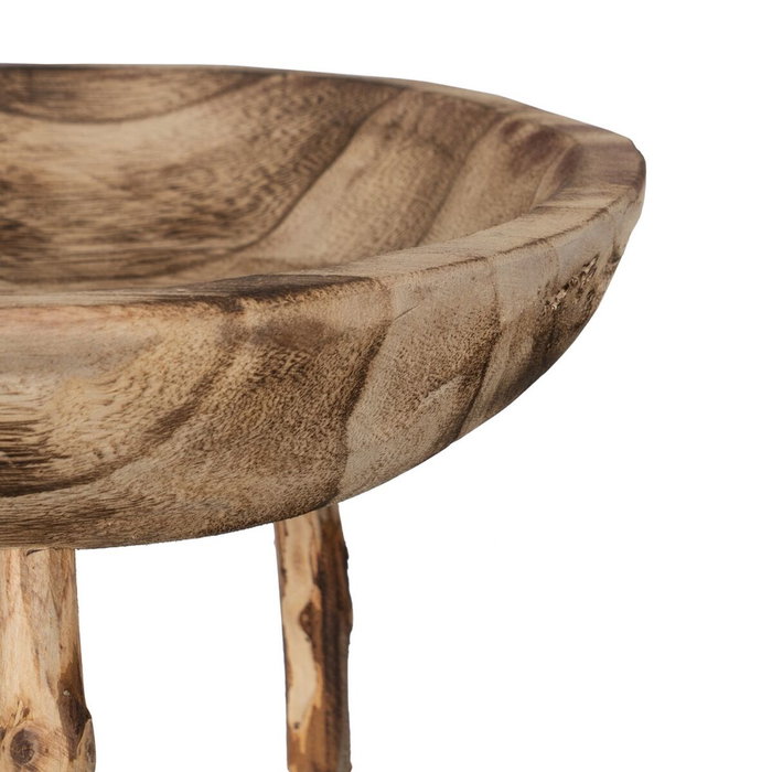 BigBuy Home Centre de Table Beige Bois 27 x 27 x 16 cm BigBuy Home Centre de Table Beige Bois 27 x 27 x 16 cm
