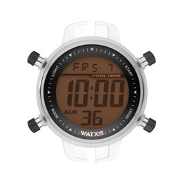 Watxandco RWA1079 Montre Digitale Unisexe Transparente