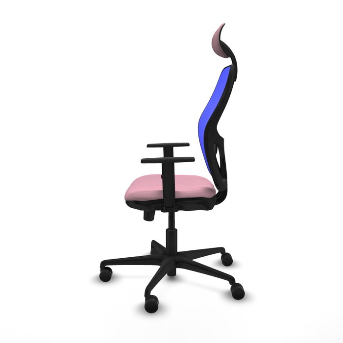 Piqueras y Crespo Chaise de Bureau Jorquera Rose et Bleu avec Appui-tête Piqueras y Crespo Chaise de Bureau Jorquera Rose et Bleu avec Appui-tête