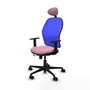 Piqueras y Crespo Chaise de Bureau Jorquera Rose et Bleu avec Appui-tête