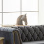 Figurine Décorative Alexandra House Living Gris Doré Cheval 15 x 31 x 31 cm