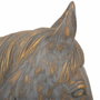 Figurine Décorative Alexandra House Living Gris Doré Cheval 15 x 31 x 31 cm
