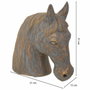 Figurine Décorative Alexandra House Living Gris Doré Cheval 15 x 31 x 31 cm
