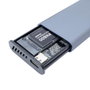 Coolbox Mini Carcasse SSD M.2 COO-MCM-M2F USB 3.2 Gen2 pour NVMe et SATA – Aluminium avec Écran Tactile